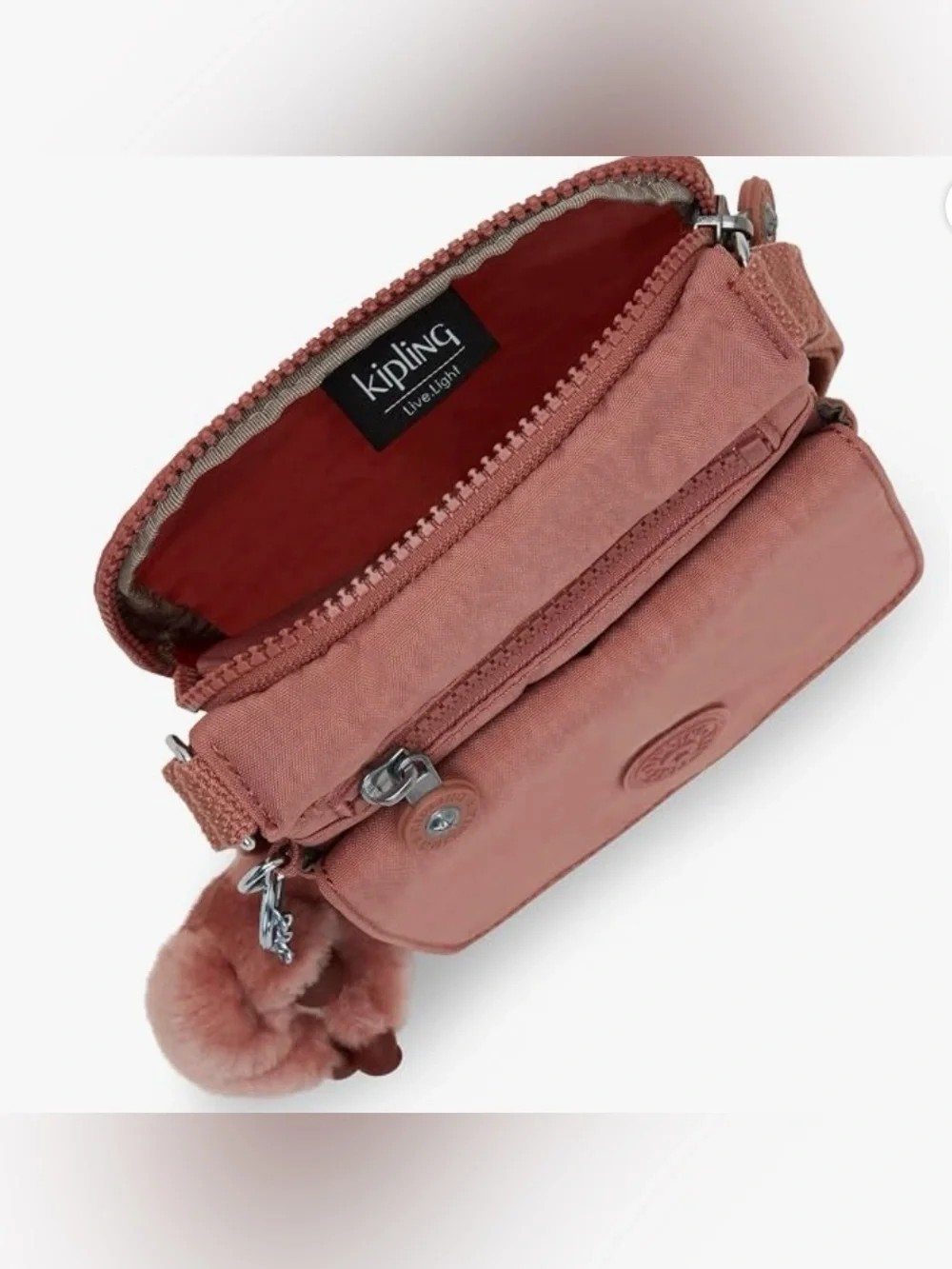 KIPLING Nylon New Eldorado Crossbody Bag Kind Rose NWT